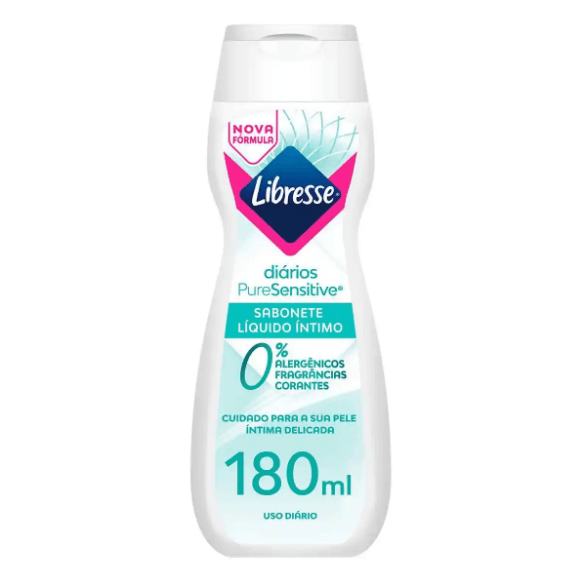 Sabonete Líquido Íntimo Libresse Pure Sensitive 180ml